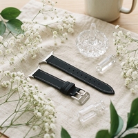 Bracelets de montre intelligents pour montre Garmin, bracelet en cuir véritable, 18, 20, 22 mm