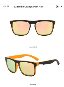 2025 nuevos colores logotipo personalizado clásico cuadrado mismo marca diseñador estilo polarizado deportes hombres gafas de sol - Product Image 5