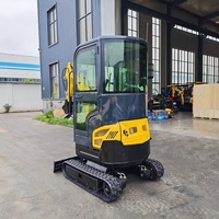 Mini-excavatrice à chenilles de 1,5 tonne à livraison rapide, machine de terrassement pour location et revente