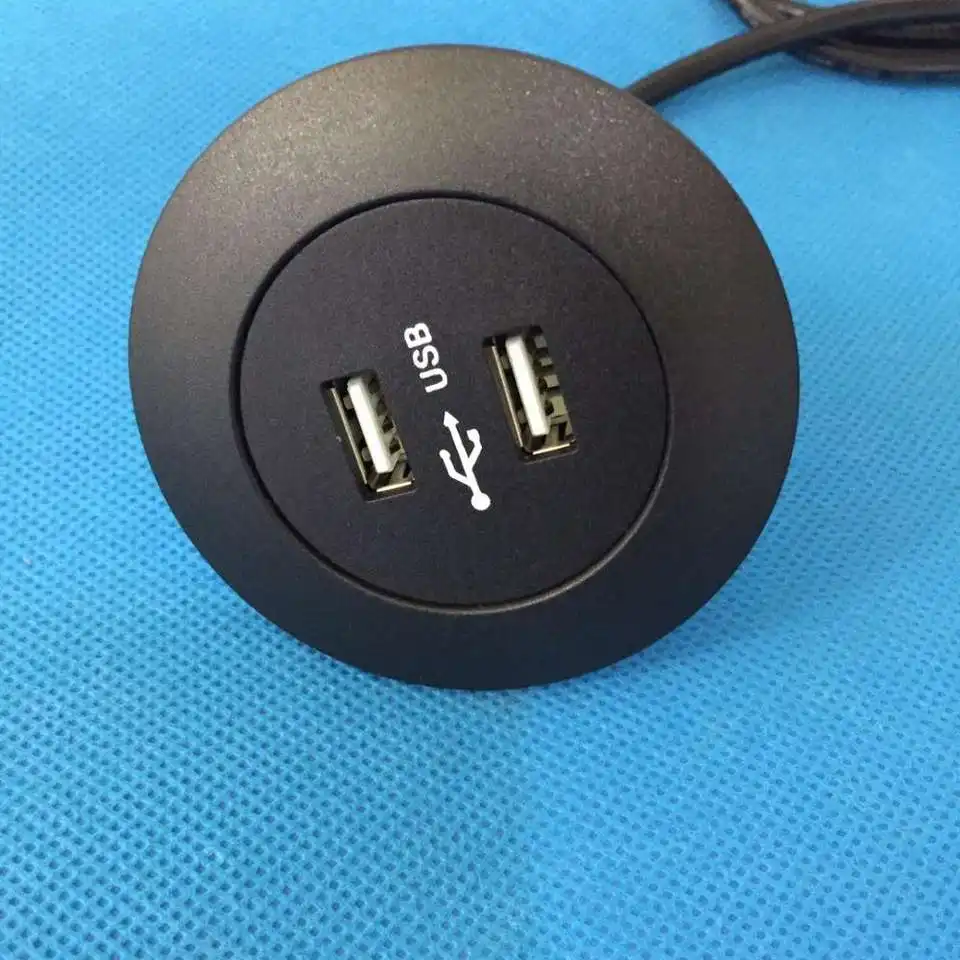 Cargador de sofá con enchufe USB para muebles, entrada de CC de alta calidad, Puerto Hub USB, 5V, 2.4A, teléfono móvil, tableta, MP3, GPS/