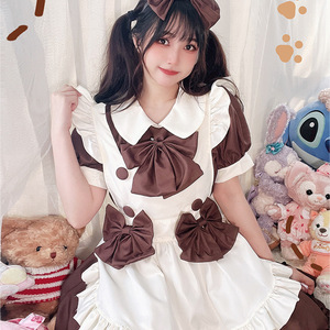 Disfraz de Sirvienta de Chocolate al por Mayor 2026, Disfraz de Sirvienta de <span class=keywords><strong>Café</strong></span>, Vestido <span class=keywords><strong>Lolita</strong></span>, Vestido <span class=keywords><strong>Lolita</strong></span> para Actuaciones Escénicas, Disfraz de Sirvienta, Estilo Chica Dulce - Product Image 4