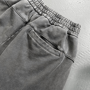 Pantalon Sabre 440 GSM 100% Coton, Automne Hiver 2025, Décontracté, Délavé à l'acide, Effet vieilli, Taille élastique, Respirant, Streetwear - Product Image 3