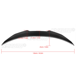 สปอยเลอร์หลังคาร์บอนไฟเบอร์แบบแห้งสำหรับ Audi A6 C8 2020-IN ฝาปิดท้ายรถยนต์ ปีกหลังตกแต่ง - Product Image 6