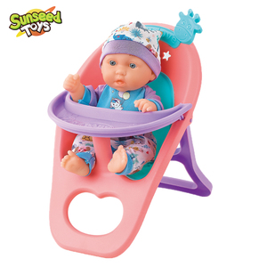 Poupée bébé <span class=keywords><strong>en</strong></span> plastique Sunseed de 12 pouces pour poussette, berceau, <span class=keywords><strong>chaise</strong></span> <span class=keywords><strong>haute</strong></span>, pot et accessoires d'alimentation, jeu d'imitation pour filles - Product Image 3