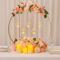 Décoration de mariage, support à fleurs moderne en fer de 80 cm pour centre de table, baby showers et événements