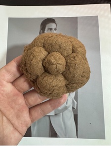 Sang trọng 6.8cm đường kính hoa trà hình Trâm chân nhỏ thơm hoa Corsage với hợp kim kẹp tóc sáng bóng mạ Nylon đồ trang sức - Product Image 4