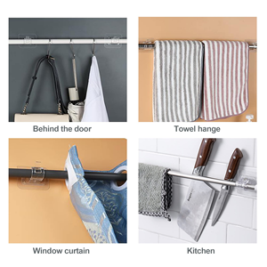Gancho de pared transparente al por mayor, soporte adhesivo fuerte sin costuras para el hogar, ¡gran oferta! - Product Image 4