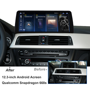 Radio Multimedia para Auto Popular de 12.3 Pulgadas, 8 GB + 128 GB, Snapdragon 668s, Android 13, Reproductor de DVD para BMW Serie 3, Serie 4, F30, F32, NBT, 2013-2017 - Product Image 3