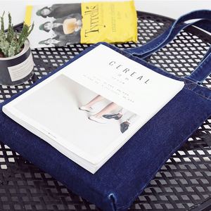 Bolso tipo satchel de mezclilla oscuro para mujer, bolso de hombro moderno para la escuela y el trabajo - Product Image 3