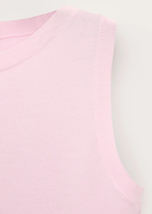 LEDUO Gilet Basal Daily-style col rond ajusté sans manches en tricot Pull pour femme - Product Image 2