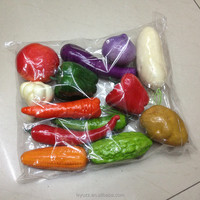 Fruits et légumes artificiels réalistes en plastique de haute qualité, 9 cm, pour photomaton et décoration de table à la maison
