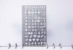 <span class=keywords><strong>Pochoir</strong></span> en acier inoxydable, modèle de dessin à faire soi-même, métal à usages multiples, pour dessin - Product Image 5