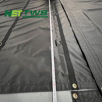 18OZ 24 X 27 Winddichte Wasserdichte LKW-Anhänger-Abdeckung Holzplane
