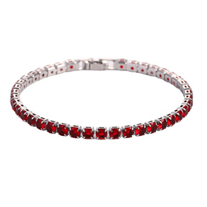 Bracelet en cristal avec sertissage de strass, bijoux unisexes pour tous les jours, disponible en couleur argent et or - Product Image 3