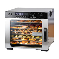 Slimme Digitale Voedseldehydrator met 8 Bakken, RVS, Temperatuurweergave & Ecologisch Ontwerp voor Thuisgebruik