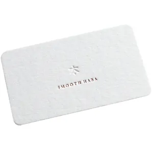 Printing high-grade business card creative embossed stamping free design thick cotton business card