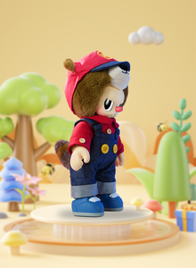 Figurine de plombier ours rebelle en édition limitée-Jouet de dessin animé en peluche à collectionner en stock - Product Image 4