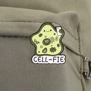 Pin de esmalte personalizado con diseño de célula, insignia metálica de biología, pin de solapa con juego de palabras científico, regalo de joyería para estudiantes y profesores - Product Image 4