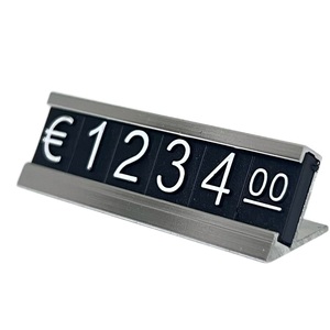 Portaprecios Metálicos de Calidad Superior - Números Ajustables de Doble Uso, Ideales para Farmacias y Tiendas de Cosméticos - Product Image 2