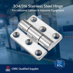Charnière à soufflet en acier inoxydable 304/316 pour bateaux marins et armoires industrielles, robuste, à 180 degrés, 6 trous, certifiée <span class=keywords><strong>CRRC</strong></span> - Product Image 1