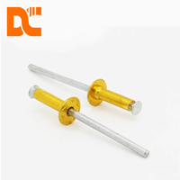 Rivets aveugles à extrémité fermée en aluminium de qualité supérieure, type DIN7337, colorés et décoratifs, pour boîtes à vin et projets d'emballage