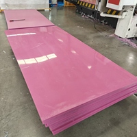 Plaque en UHMWPE rose haute résistance à l'abrasion PE1000, plaque plastique technique, revêtement anti-usure à faible friction