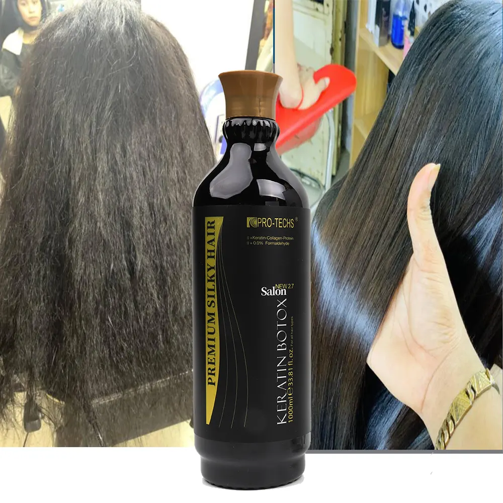 Private Label Professional Salon Use Best Quality Keratin Smooth Treatment Frizzy Hair Solution for All Hair Type Cream Accepted