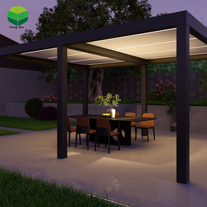 3 m x 5m 12 'x 20' 7x3 mètres blanc grand abat-jour en aluminium à persiennes terrasse pour extérieur <span class=keywords><strong>6x3</strong></span> m pergola avec réglable - Product Image 5