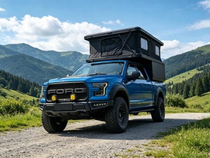 Carpa de Techo para 2 Personas, Impermeable, de Aluminio, Plegable, con Techo Abatible, para <span class=keywords><strong>Camioneta</strong></span>, Todoterreno, Campamento - Product Image 4