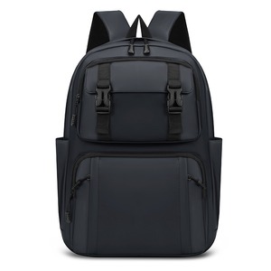 Men's <b>Backpack</b> <b>Large</b> Capacity Waterproof Laptop Bag For School And Travel Unisex Solid Color With Interior Zipper Pocket - Product Image 5