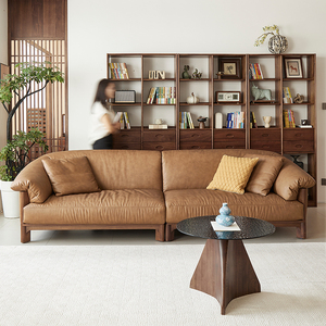 थोक अमेरिकी काले अखरोट ठोस लकड़ी फ्रेम 3 सीटर सोफा न्यूनतम सोफे घर रहने वाले कमरे फर्नीचर कारखाने सीधे - Product Image 2