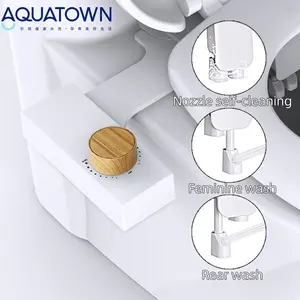 Modernes Süßwassers prüh gerät Bidet Toiletten aufsatz Smart Shattaf Bidet De Toilette Doppel düse Selbst reinigendes Toiletten bidet