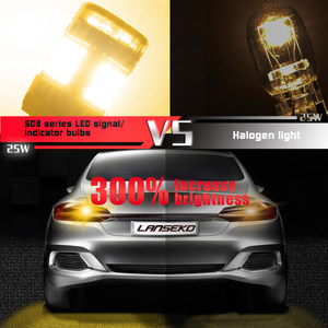 Lanseko BRS T20 7443 W21/5W CANBUS lỗi miễn phí dẫn bóng đèn 3000LM phanh tín hiệu đảo ngược đèn không có siêu flash được xây dựng trong điện trở - Product Image 5