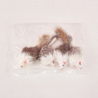 Jouet interactif en peluche couineur pour chat - Souris apaisante grande taille pour diverses situations