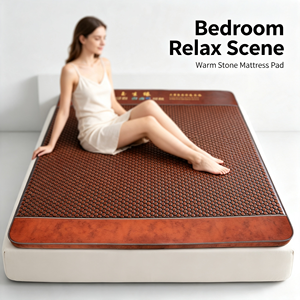 Alfombrilla Térmica de Jade <span class=keywords><strong>Natural</strong></span> con Infrarrojos Lejanos, Calentador Eléctrico de Cama con Temperatura Ajustable para SPA en Casa, Relajación y Brillo de la Piel - Product Image 3