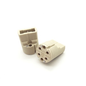 Douille de <span class=keywords><strong>lampe</strong></span> en céramique <span class=keywords><strong>halogène</strong></span> G9, 4 trous, à brancher, pour ampoule LED - Product Image 1