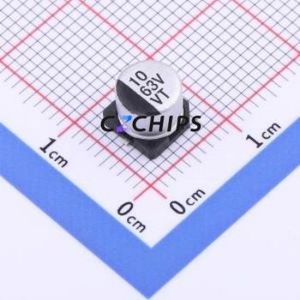 ตัวเก็บประจุอิเล็กโทรไลต์อะลูมิเนียมแบบ SMD รุ่น VT106M063E5DRR0NB1VP0 ขนาด D6.3xL5.4 มม. 10uF 20% 63V 1000 ชั่วโมง-105 ℃ - Product Image 1