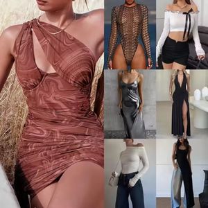 Venta al por mayor de fardos de vestidos largos usados para mujer, de algodón y poliéster, modelo QZ-0039, 100.000 piezas con descuento - Product Image 5