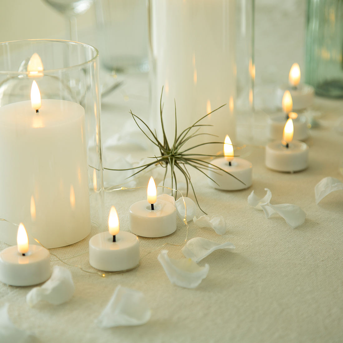 Votive Candles CANDLE CHOICE Battery Operated Flameless , Small Realistic  Flickering Electric Fake LED Tea Lights For Wedding Table Halloween  Christmas Decorations, Pack Of 24, Batteries Included Led Votive Candles  With Remote, image size:1100x1100