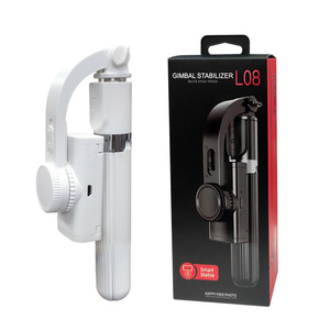 Stabilisateur de cardan portable <span class=keywords><strong>L08</strong></span> pour téléphone portable, support de <span class=keywords><strong>selfie</strong></span>, support réglable, mini trépied pliable, design pliable - Product Image 2