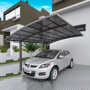 Poteau en aluminium pour <span class=keywords><strong>deux</strong></span> <span class=keywords><strong>voitures</strong></span> Abri voiture à toit arqué pour l'extérieur Garages au design moderne - Product Image 6