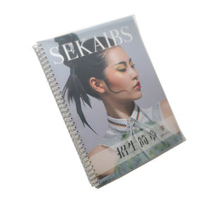 Reliure spirale <span class=keywords><strong>YO</strong></span> couverture personnalisée PVC coque souple UV mat <span class=keywords><strong>Magazine</strong></span> cahier de travail journal imprimé livret perforé - Product Image 4