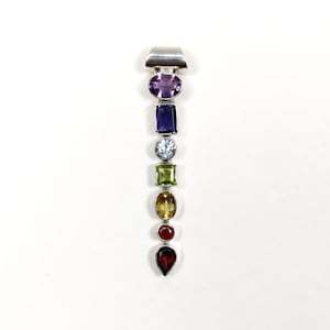 Offre Spéciale fait à la main en argent Sterling 925 multicolore pierres précieuses Chakra pendentif bijoux fins pendentifs et breloques fournisseur - Product Image 2