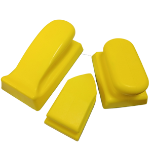 Vente directe usine – <span class=keywords><strong>100</strong></span> tampons de ponçage manuels/1 carton, blocs de ponçage jaunes de 5 pouces (125 mm) pour l'automobile - Product Image 5