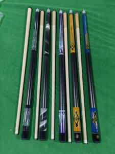 Venta caliente <span class=keywords><strong>de</strong></span> fábrica Pool Cue Stick Económico 1/2 Tipo Taco <span class=keywords><strong>De</strong></span> <span class=keywords><strong>Billar</strong></span> 58 pulgadas 13mm Tamaño <span class=keywords><strong>de</strong></span> la punta China Maple Wood Cue China Fabricación - Product Image 3