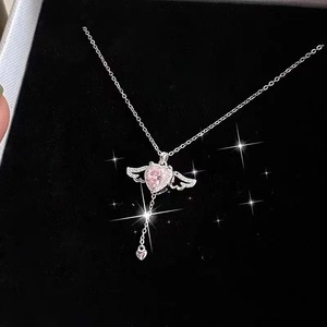 Le donne della collana di amore delle ali d'angelo possono spostare la catena della clavicola delle piccole ali - Product Image 4