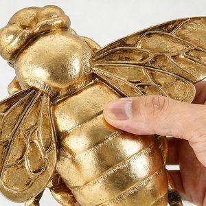 Custom Resin Crafts Golden Insect Honey <strong>Bee</strong> Wall Decoration Sculptures Golden Resin <strong>Bee</strong> Wall Ideal Unique <strong>Gift</strong> - Product Image 2