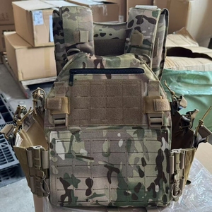 Đào tạo chiến thuật vest với dây kéo không thấm nước <span class=keywords><strong>Camo</strong></span> Molle chiến thuật vest với phát hành nhanh chóng tấm tàu sân bay với IV tấm chèn - Product Image 5