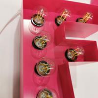 YIJIAO Lettres lumineuses en métal 3D pour décoration de mariage avec ampoules - Vente directe usine