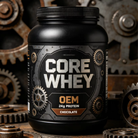 Poudre de protéines personnalisée OEM pour l'entraînement, stimulant musculaire efficace, complément nutritionnel sportif quotidien pour la santé